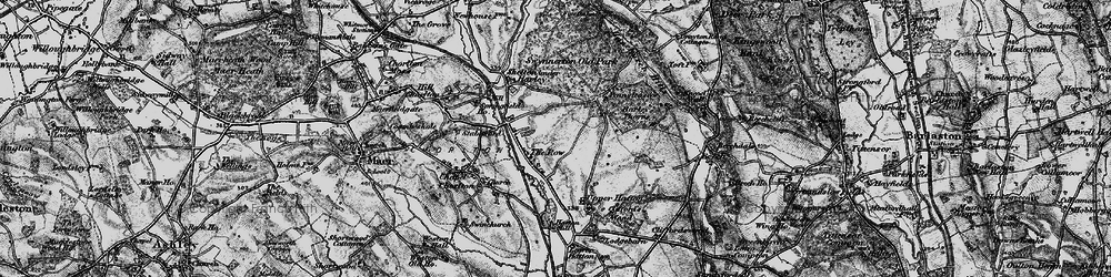 Old map of The Rowe in 1897