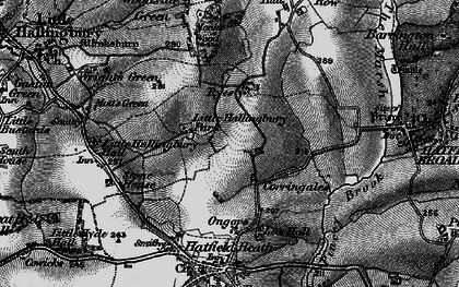 Old map of The Ryes in 1896