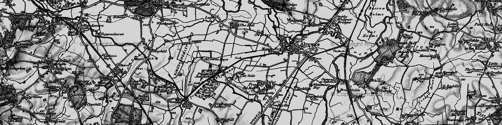 Old map of Bagnall in 1898