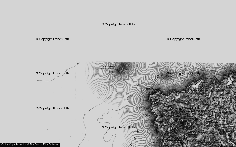 Old Map of The Skerries, 1899 in 1899