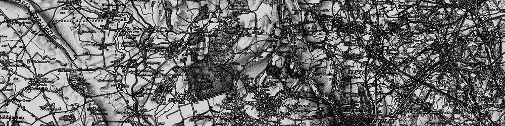 Old map of The Straits in 1899