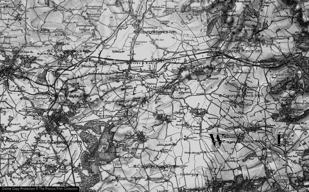 Old Map of The Strand, 1898 in 1898