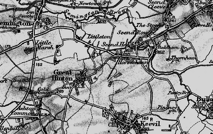 Old map of The Strand in 1898