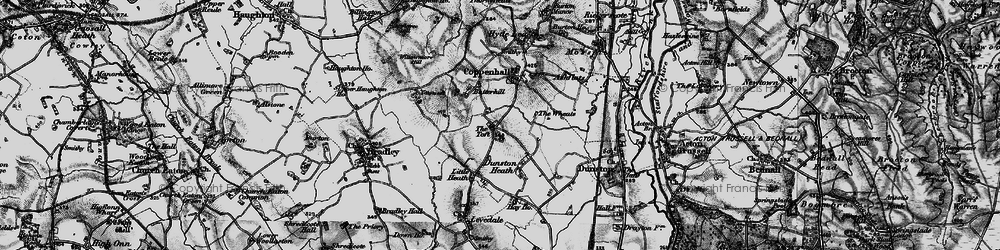 Old map of Wheats, The in 1897