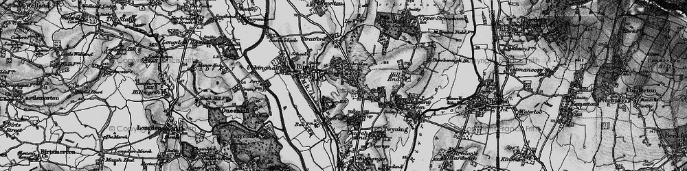 Old map of The Twittocks in 1898