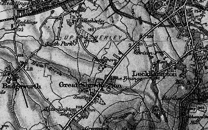 Old map of The Tynings in 1896