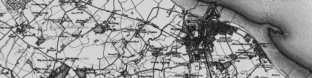 Old map of The Willows in 1895