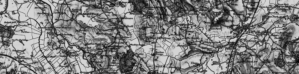 Old map of Burlton Grange in 1897