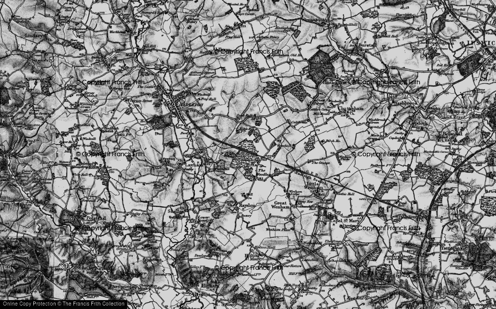 Old Map of The Woodlands, 1896 in 1896