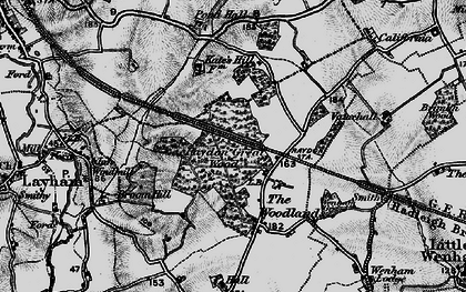 Old map of The Woodlands in 1896