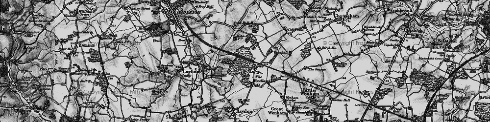 Old map of The Woodlands in 1896