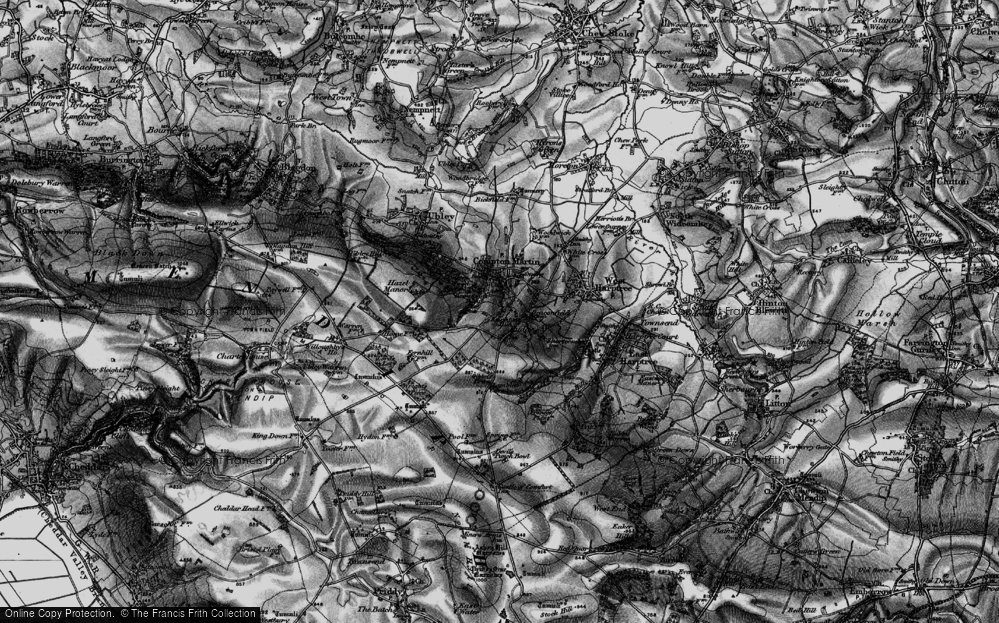 Old Map of The Wrangle, 1898 in 1898