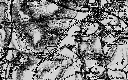 Old map of The Wyke in 1897