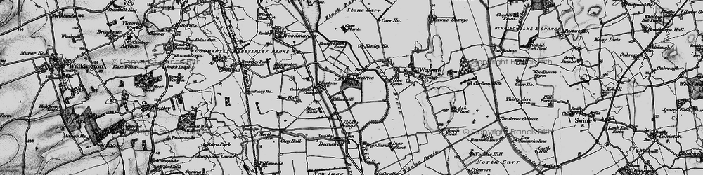 Old map of Thearne in 1898