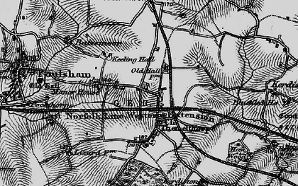 Old map of Themelthorpe in 1898