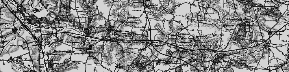 Old map of Themelthorpe in 1898