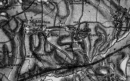 Old map of Thenford in 1896