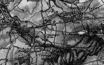 Old map of Theobald's Green in 1898