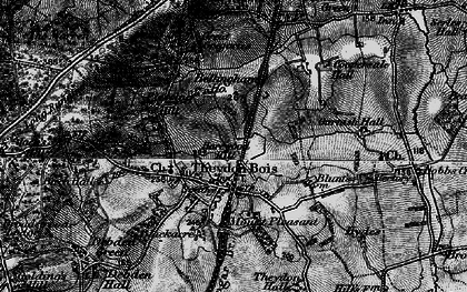Old map of Theydon Bois in 1896