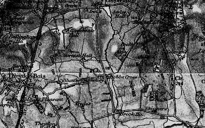 Old map of Theydon Garnon in 1896