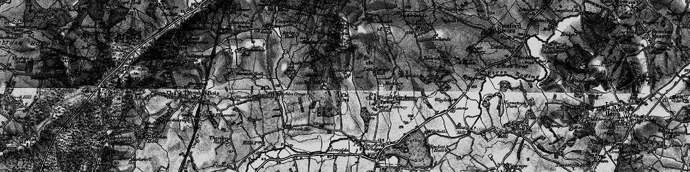 Old map of Theydon Mount in 1896