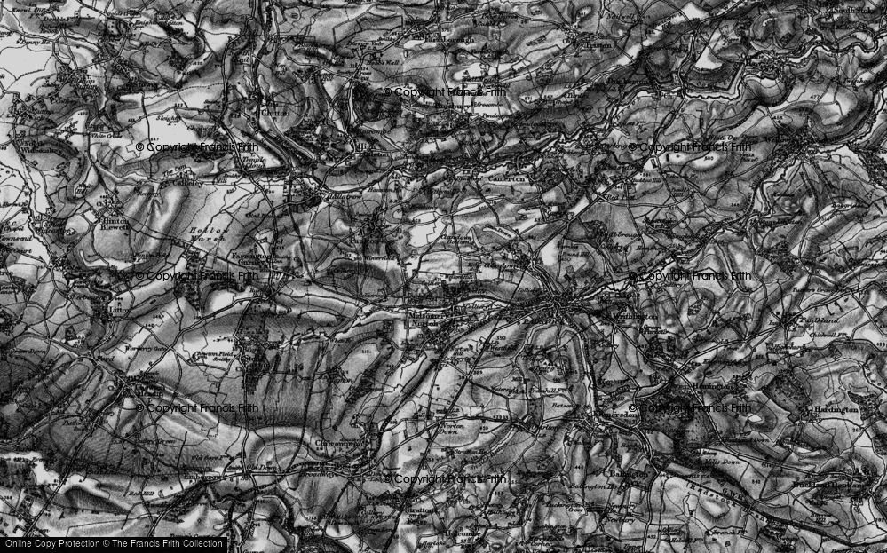 Old Map of Thicket Mead, 1898 in 1898