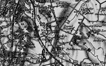Old map of Thimble End in 1899