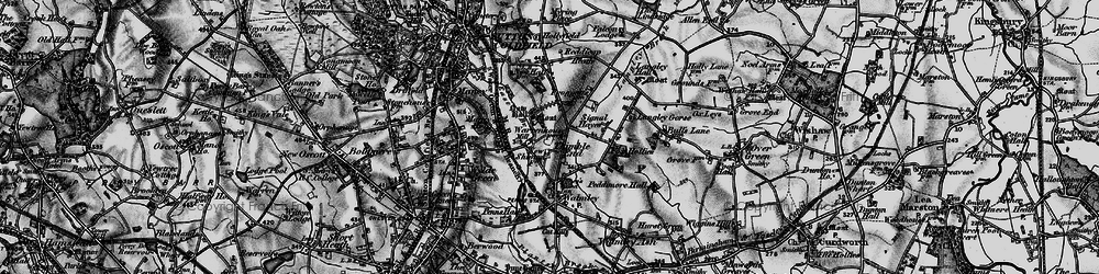 Old map of Thimble End in 1899