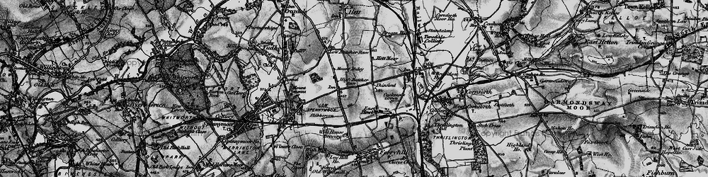 Old map of Thinford in 1898