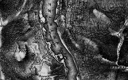 Old map of Bell Crags in 1897