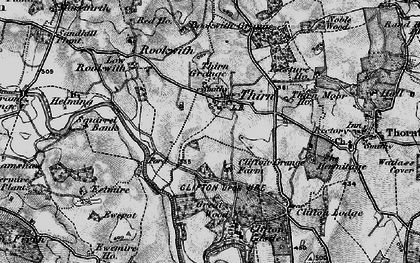 Old map of Thirn in 1897