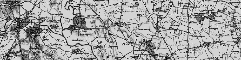 Old map of Tholthorpe in 1898