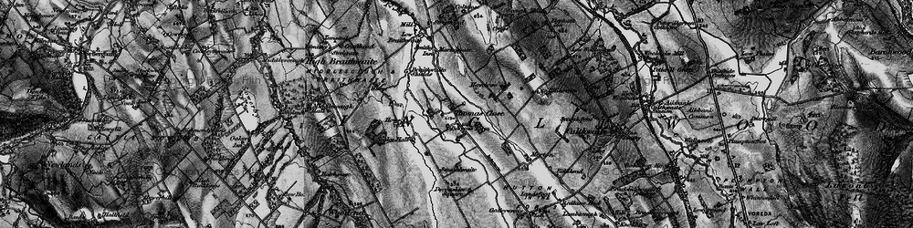 Old map of Bents Cotts in 1897