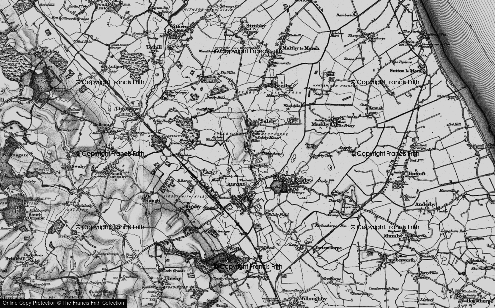 Old Map of Thoresthorpe, 1899 in 1899