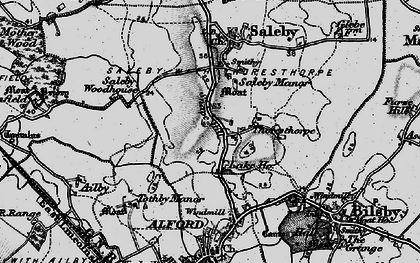 Old map of Thoresthorpe in 1899