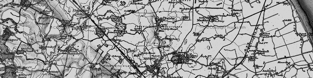 Old map of Thoresthorpe in 1899