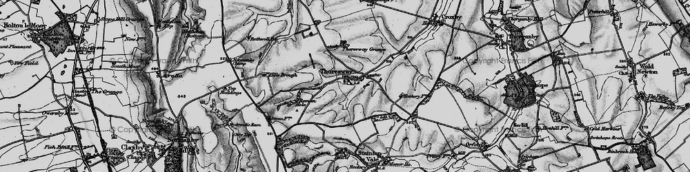 Old map of Thoresway in 1899