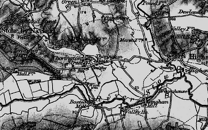 Old map of Thorington Street in 1896