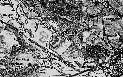 Old map of Thorlby in 1898