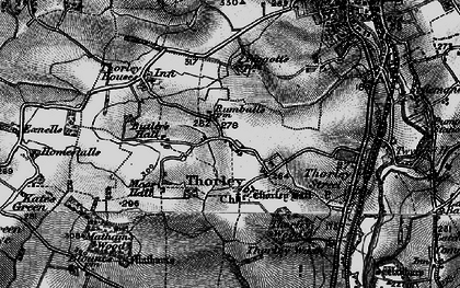 Old map of Thorley in 1896