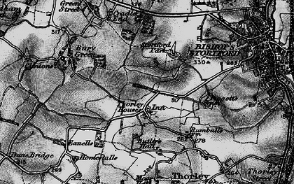 Old map of Thorley Houses in 1896