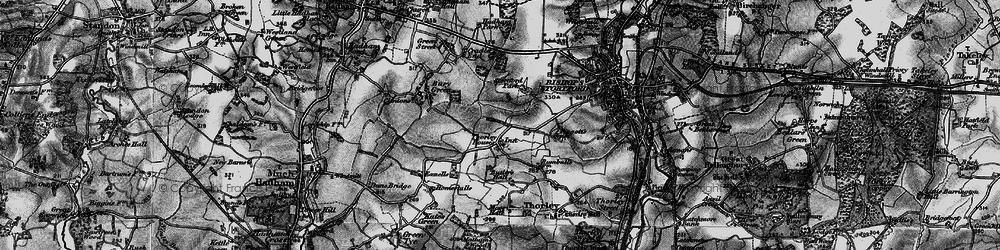 Old map of Thorley Houses in 1896