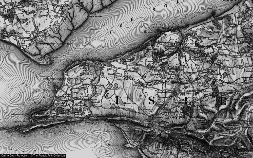 Old Map of Thorley Street, 1895 in 1895