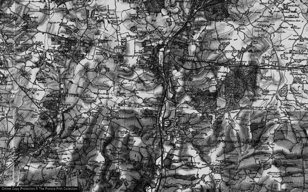Old Map of Thorley Street, 1896 in 1896