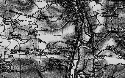 Old map of Thorley Street in 1896