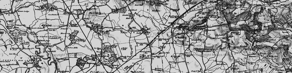 Old map of Woodman's Ho in 1898