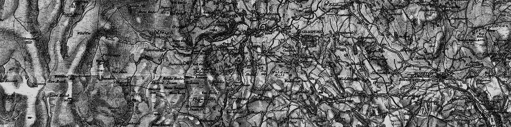 Old map of Thorn in 1898