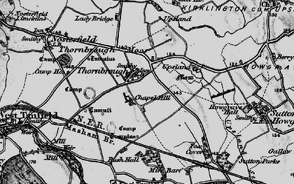 Old map of Thornborough in 1897
