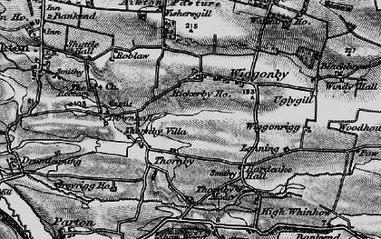 Old map of Thornby in 1897