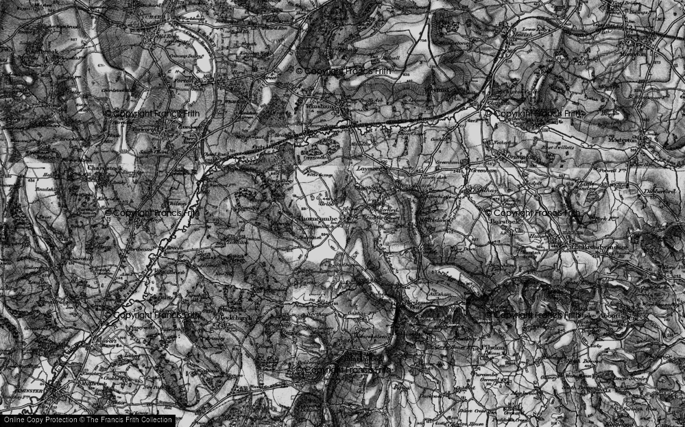 Old Map of Thorncombe, 1898 in 1898